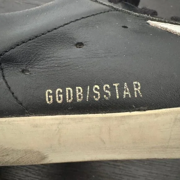 Golden Goose Black and White Athletic Shoes